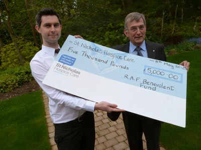RAFBF cheque presentation